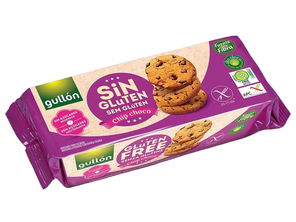 14687 gullon chip choco bezlepkove susenky s kousky cokolady bez pridaneho cukru 130 g