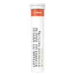 Šumivý vitamín D3 1000 IU – Zelené jablko – 20 tabliet