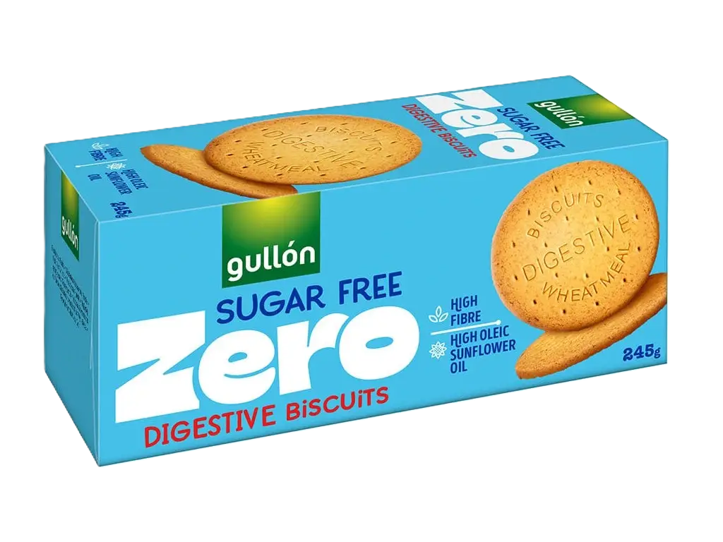 Gullon Digestive celozrnné sušienky, bez cukru, so sladidlami 245 g