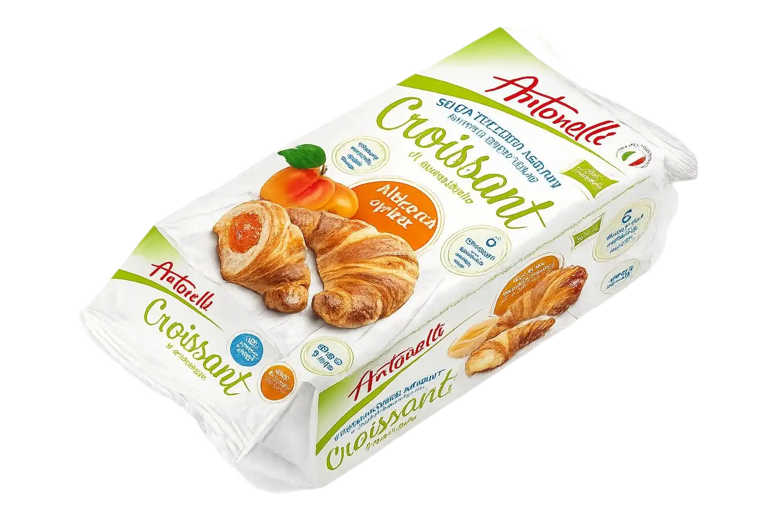 Croissant bez pridaného cukru s príchuťou marhúľ, 6 ks